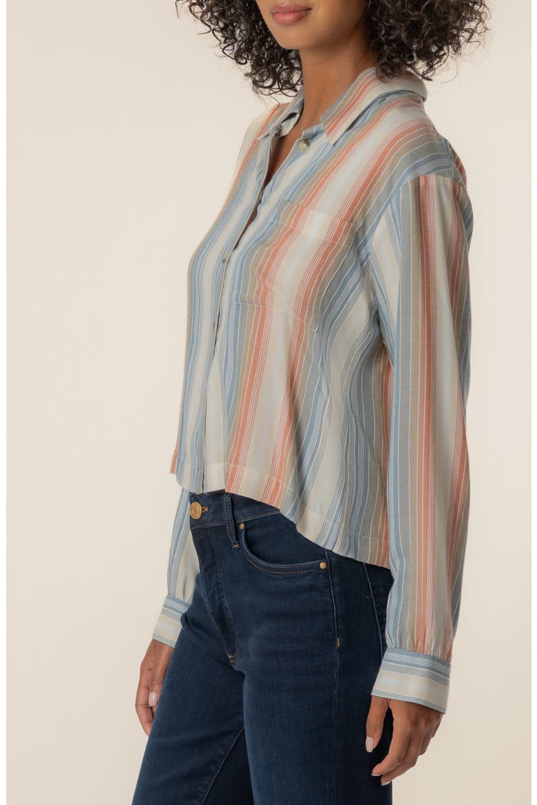Tabitha Stripe Shirt, Alternate, color, CREAM