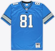 Mitchell & Ness Men's Mitchell & Ness Calvin Johnson Blue Detroit Lions Big & Tall 2007 Legacy Retired Player Jersey