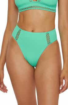 Becca Modern Edge High Waist Bikini Bottoms