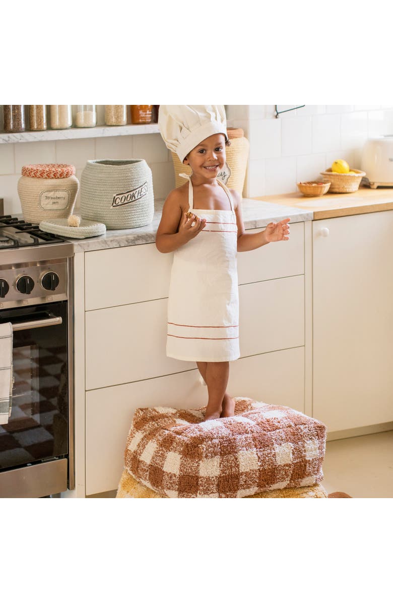 Lorena Canals Pouf Vichy, Alternate, color, Natural, Toffee