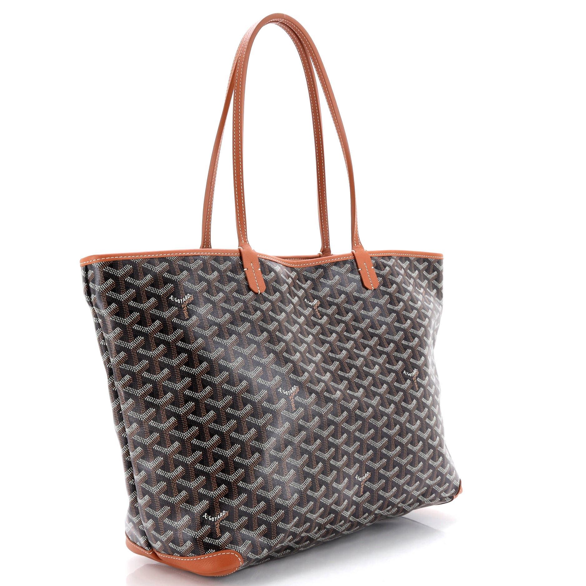Pre-Owned Goyard Artois Tote Coated Canvas MM, Alternate, color, Black
