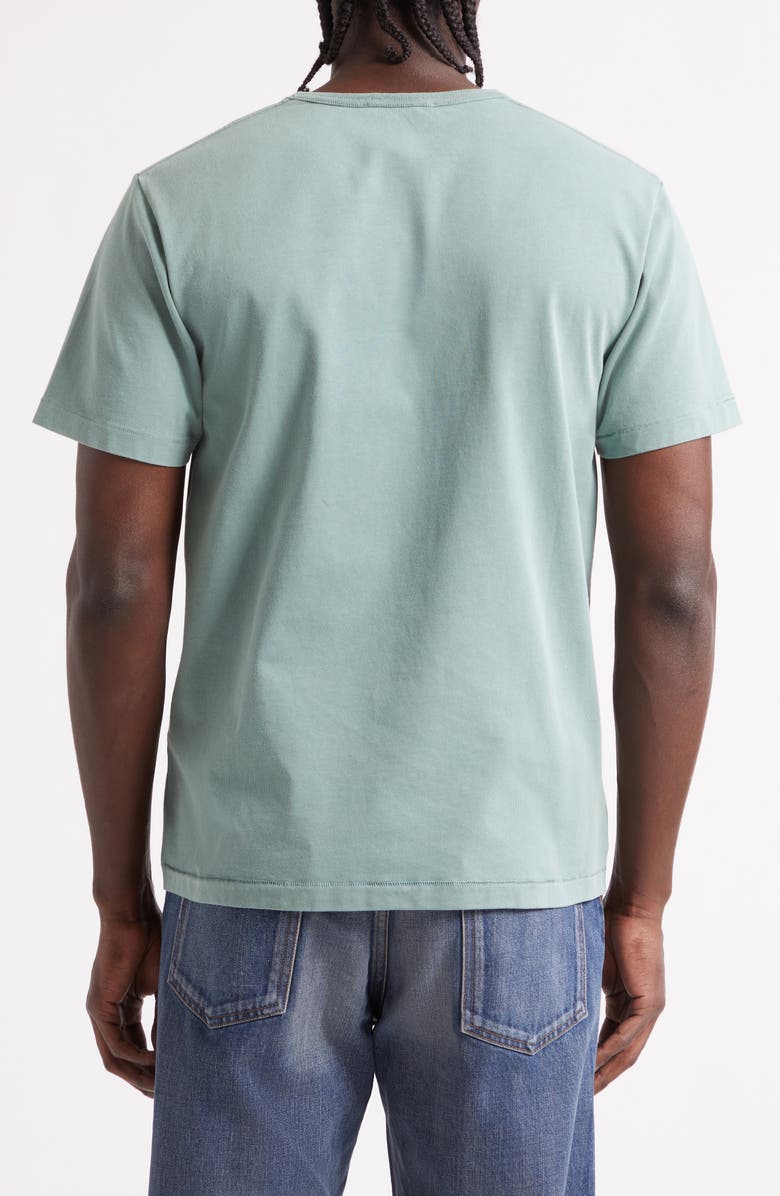 JW Anderson Ribbon Anchor Embroidered Logo T-Shirt, Alternate, color, Washed Teal