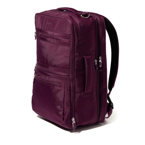 Baggallini Modern Convertible Travel Backpack In Mulberry