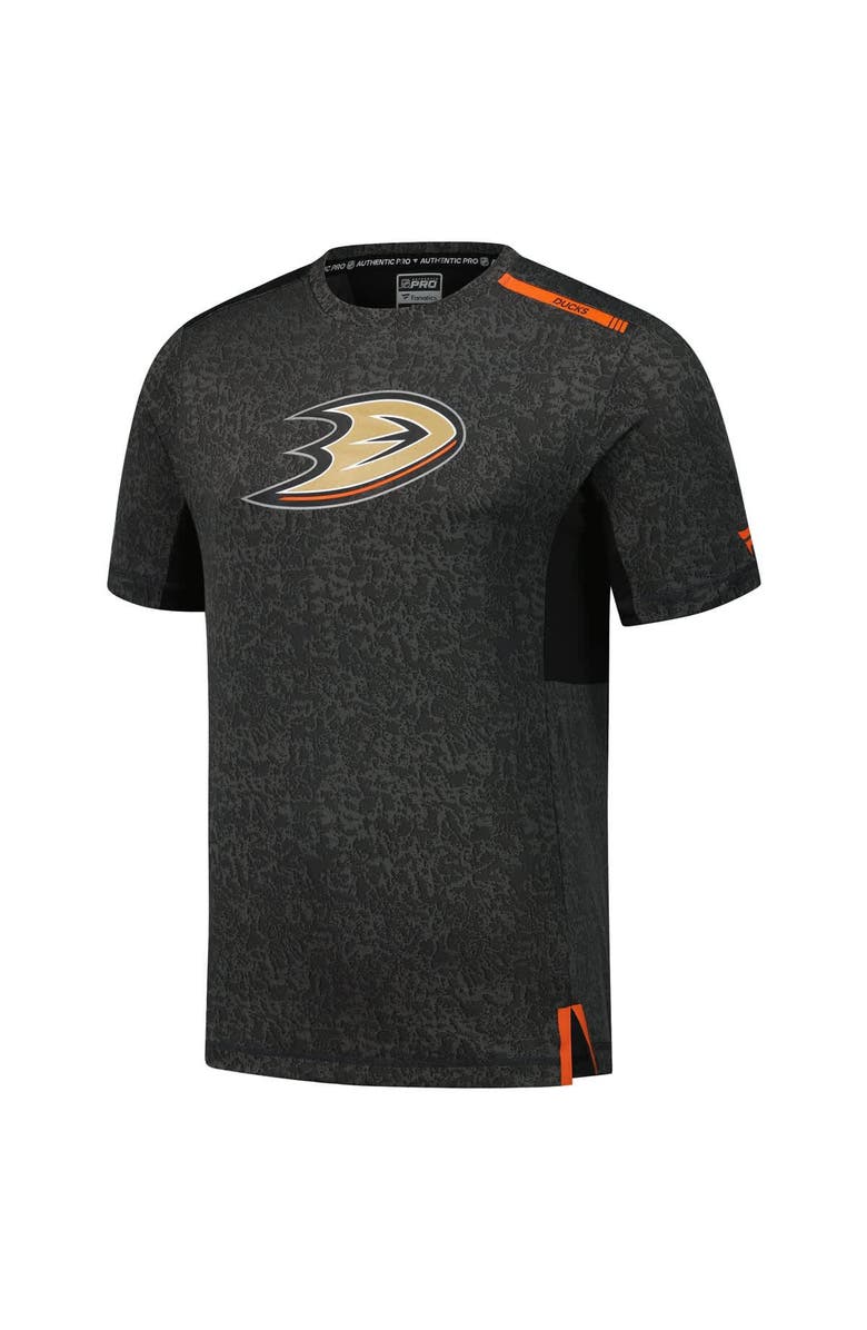 FANATICS Men's Fanatics Black Anaheim Ducks Authentic Pro Performance T-Shirt, Alternate, color,