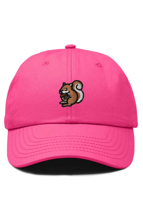 Squirrel Embroidered Outdoor Cap