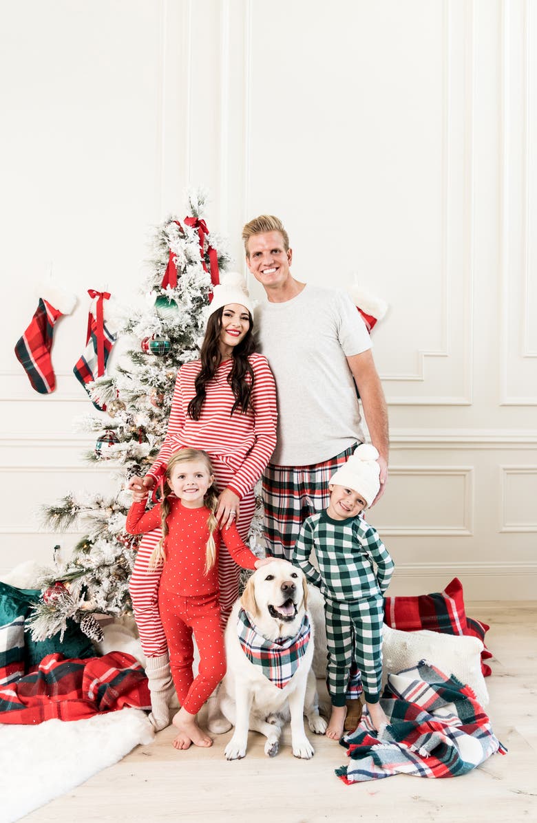 Rachel Parcell Thermal Fitted Two-Piece Pajamas, Alternate, color, 