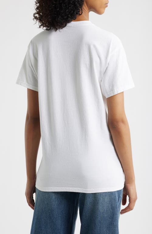 Junk Food New York Hot Dog Cotton Graphic T-shirt In White