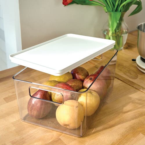 Basic Pantry Bin With Removable Lid In Transparent