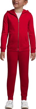 Lands' End School Uniform Kids Zip Front Sweatshirt