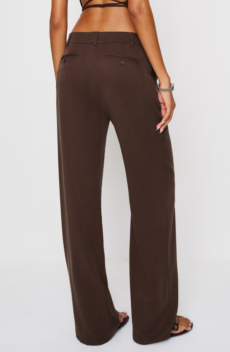 Reformation Gisele Low Rise Pants, Alternate, color, Cafe