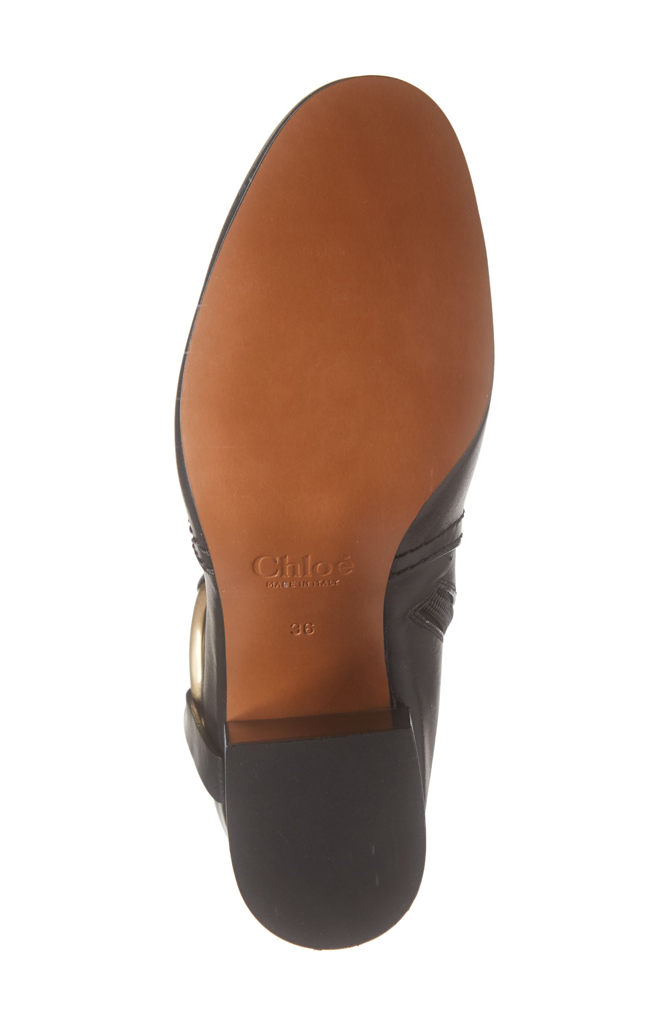 Demi Ring Detail Bootie, Alternate, color, BLACK