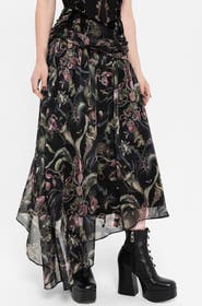 Disturbia Dionaea Asymmetric Maxi Skirt