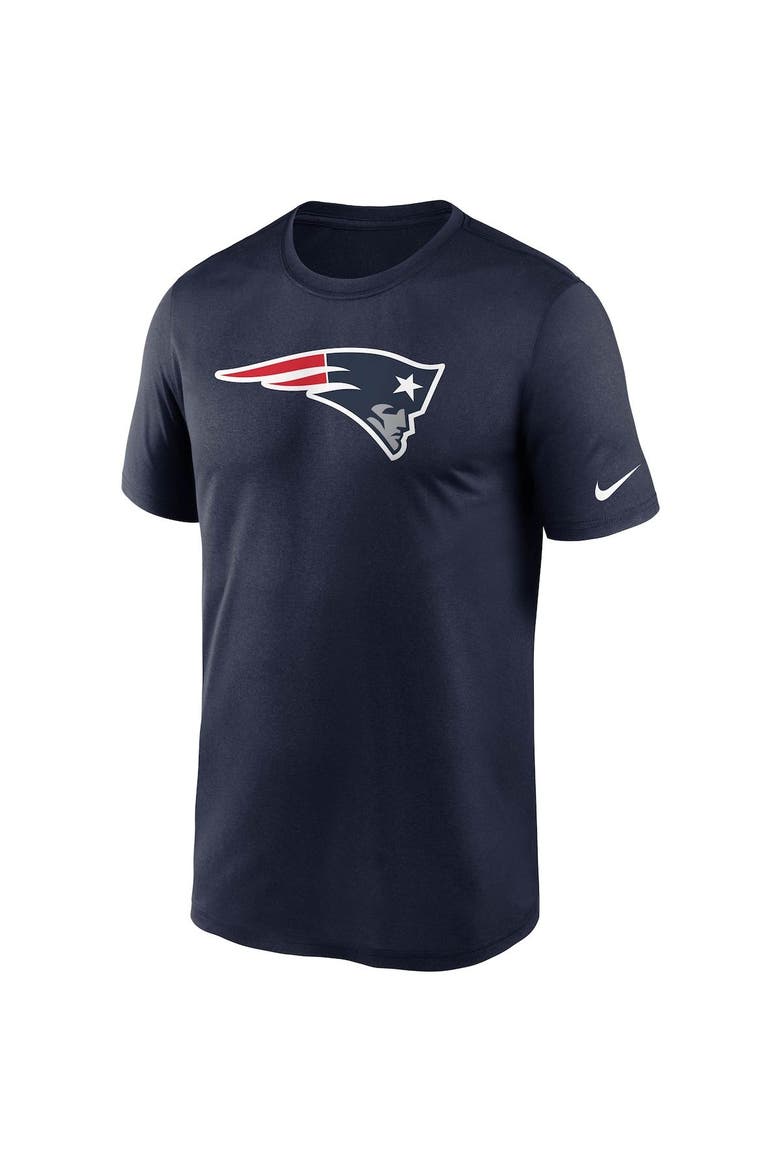 Men's Nike Navy New England Patriots Logo Essential Legend Performance T-Shirt, Alternate, color, Navy