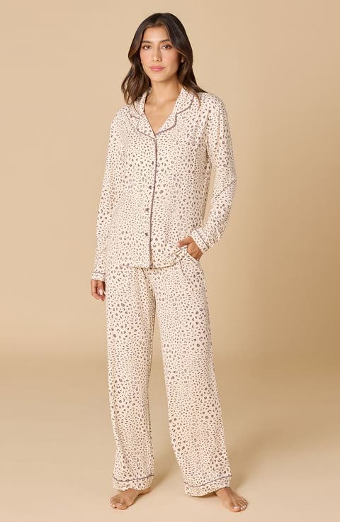 Aria  Slim Notch Collar PJ Set