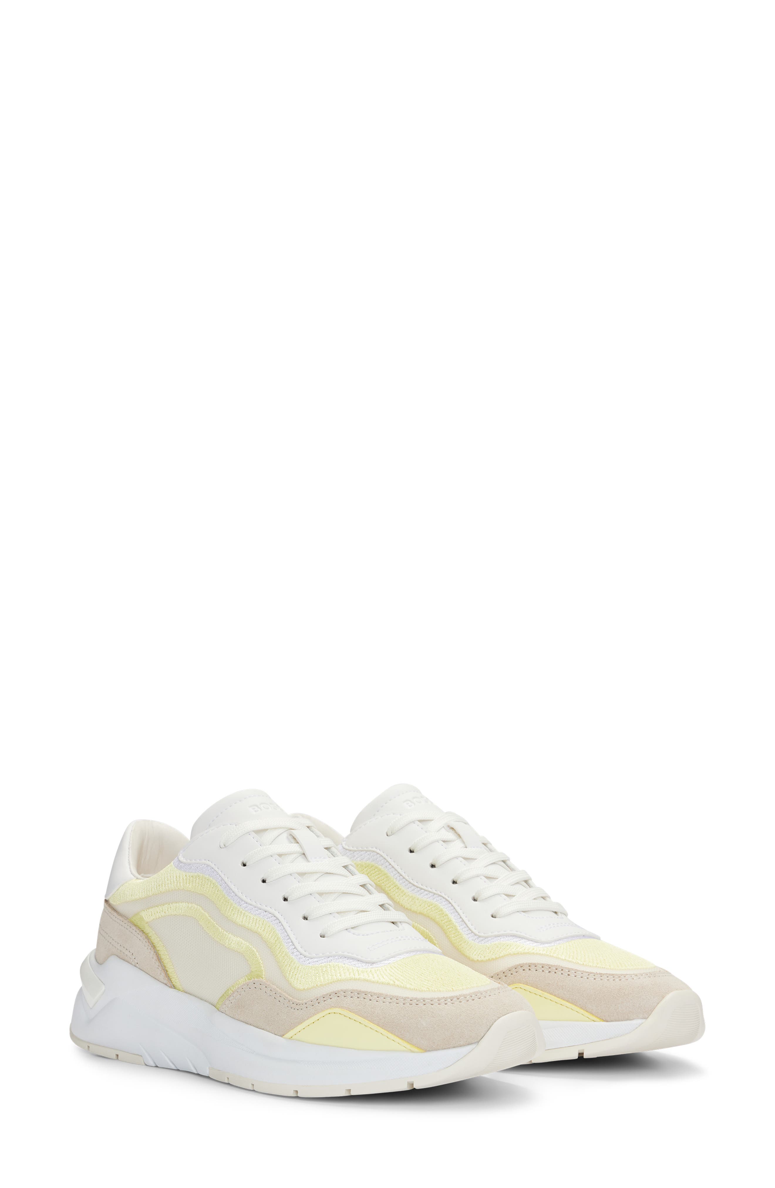 BOSS Skylar Runn Sneaker, Main, color, Open White