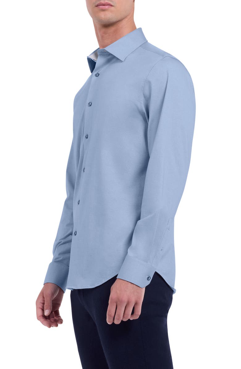 Bugatchi Jimmy OoohCotton<sup>®</sup> Button-Up Shirt, Alternate, color, Ice