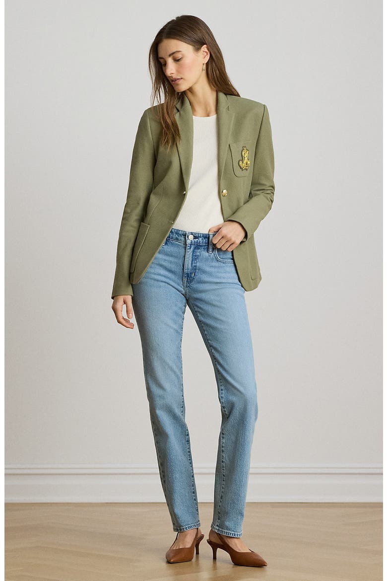 High Waist Straight Leg Ankle Jeans, Alternate, color, ALICIA WASH BLUE