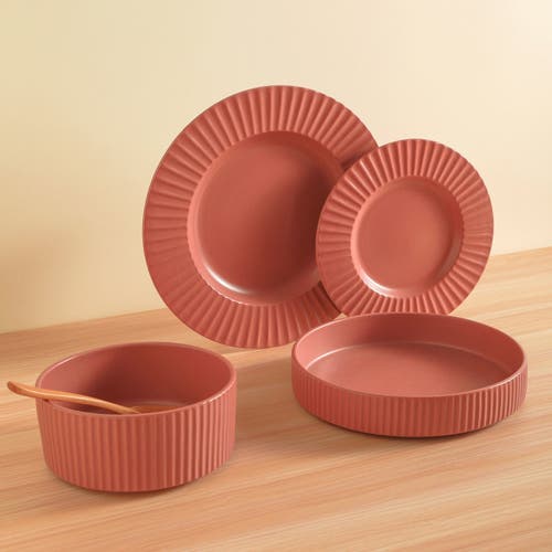 Christian Siriano Lusso Stoneware 32-piece Dinnerware Set