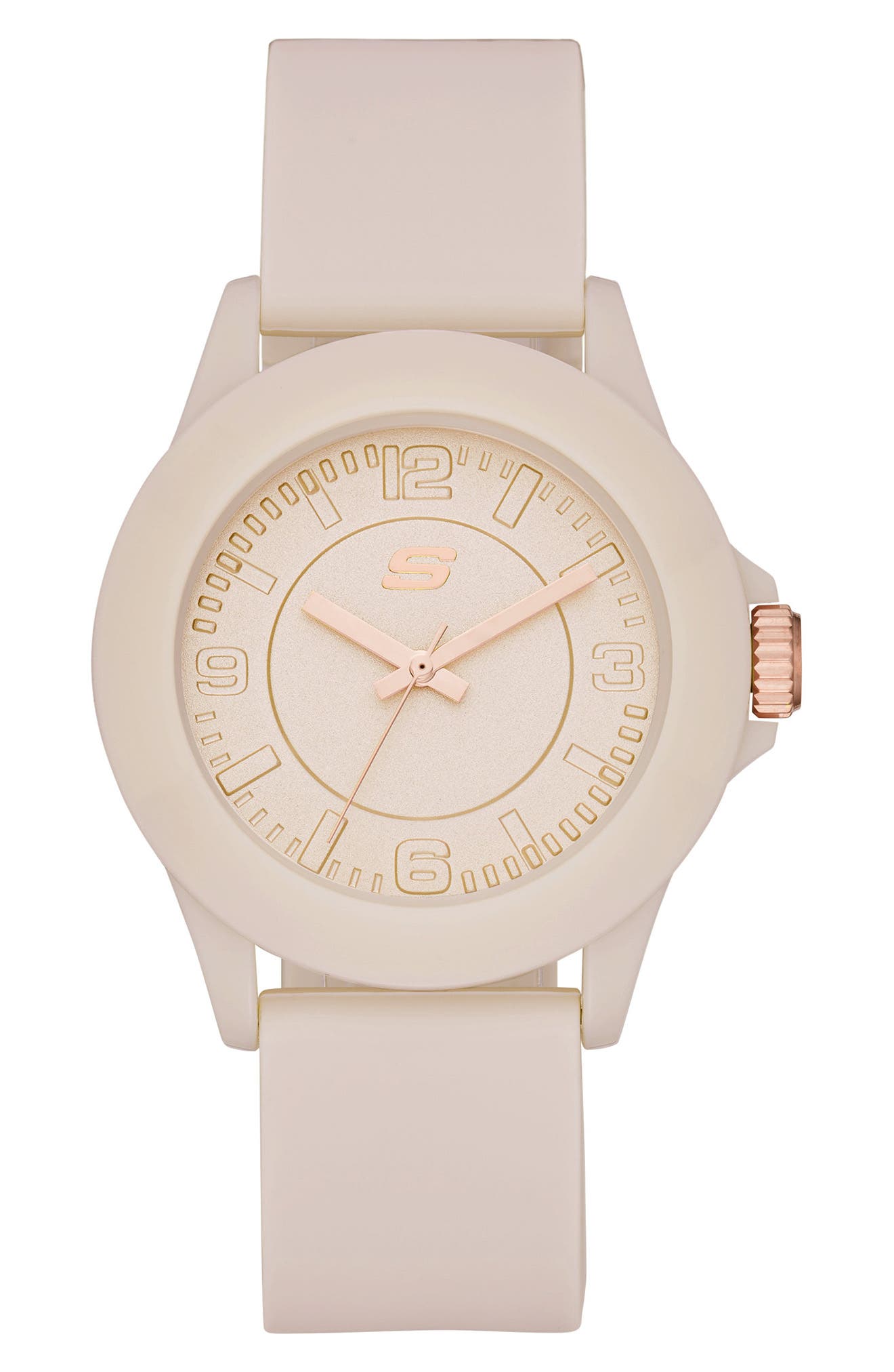 Rosencrans Quartz Silicone Strap Watch, 40mm