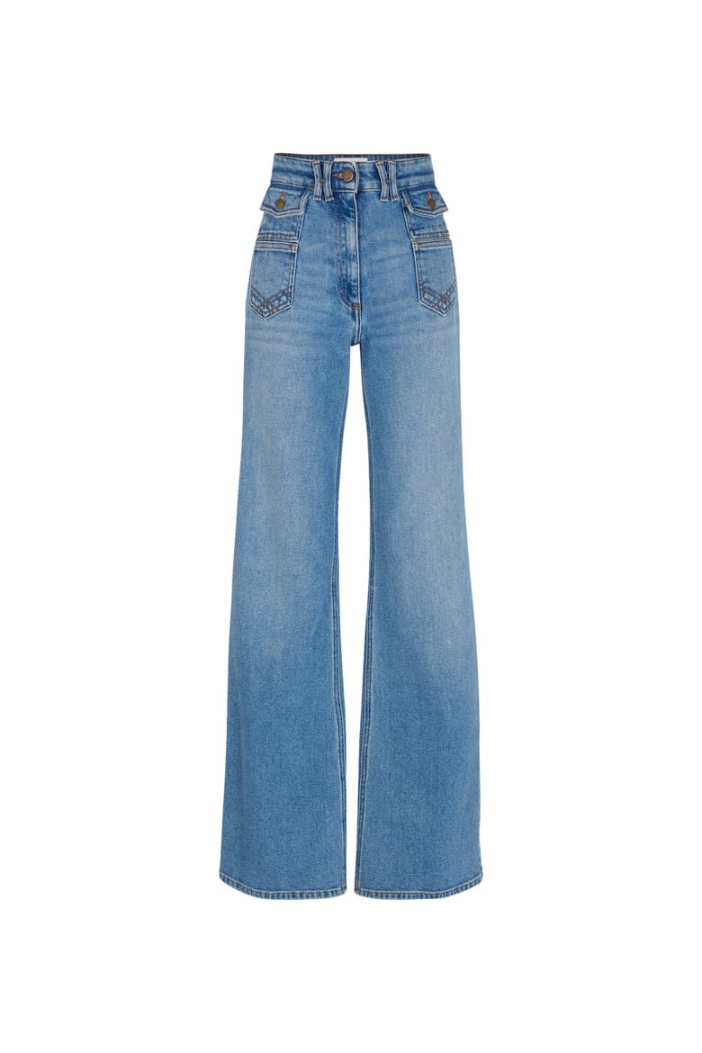 Anna Flared High Waisted Jeans, Alternate, color, Jeans