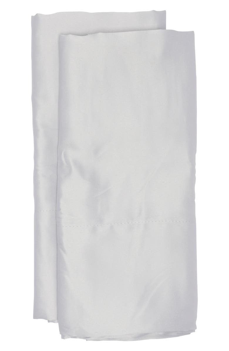 ARTISAN 34 Set of 2 Avedon Satin Pillowcases, Main, color, Grey