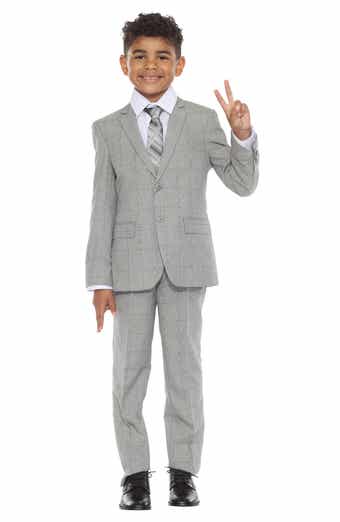 Kids' Glen Plaid Five-Piece Suit
