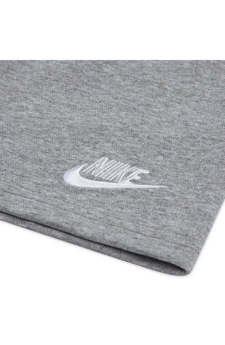 Nike Kids Stripe T-Shirt & French Terry Shorts Set, Alternate, color, Dark Grey Heather