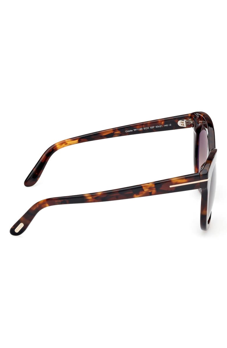 TOM FORD 53mm Butterfly Sunglasses, Alternate, color, 