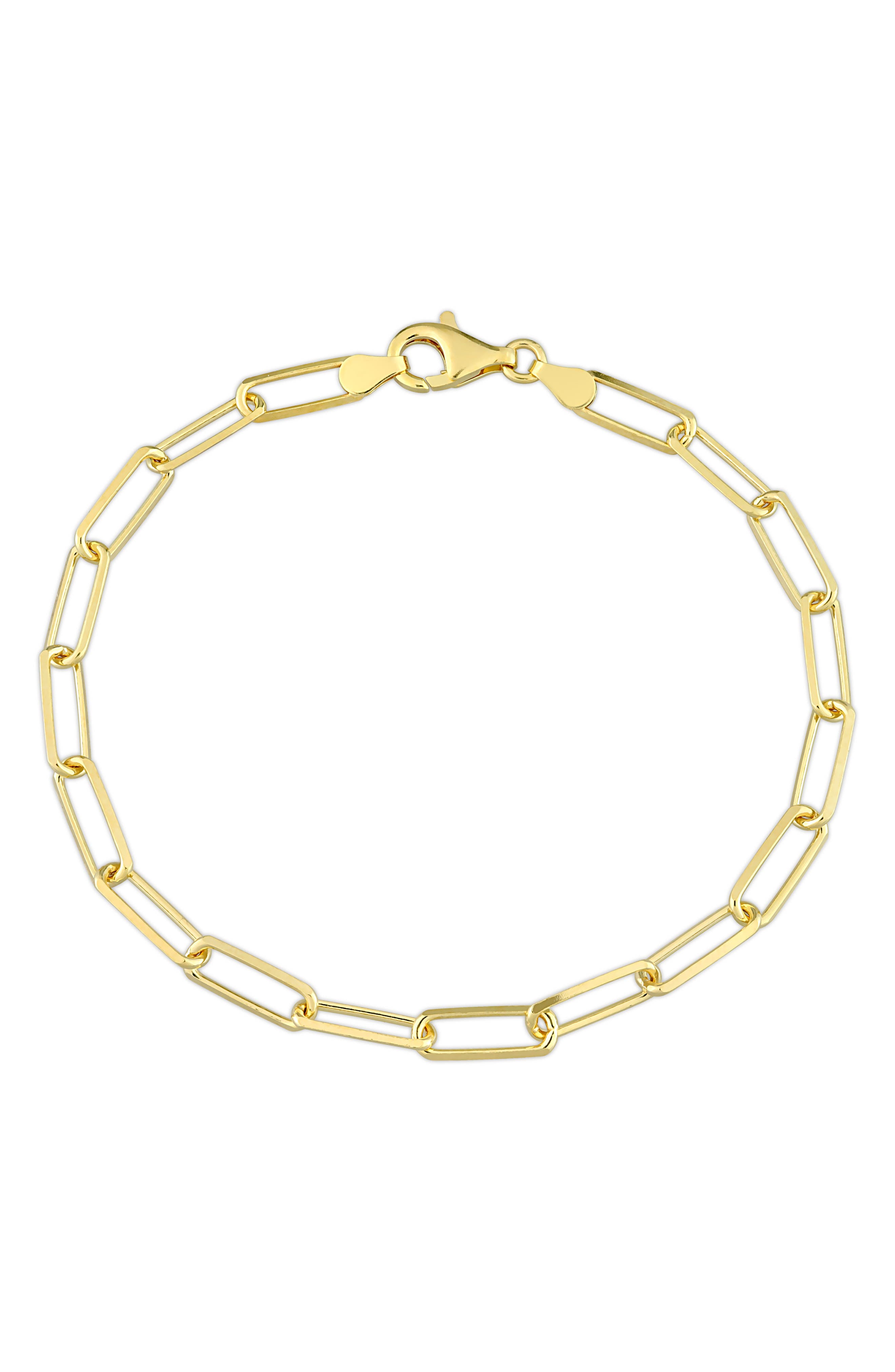 DELMAR Men's Paperclip Chain Bracelet