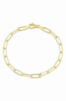 DELMAR Men's Paperclip Chain Bracelet