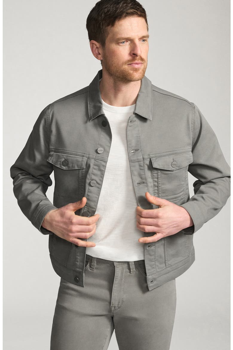 Bologna CoolMax® Twill Trucker Jacket, Alternate, color, STEEL COOLMAX