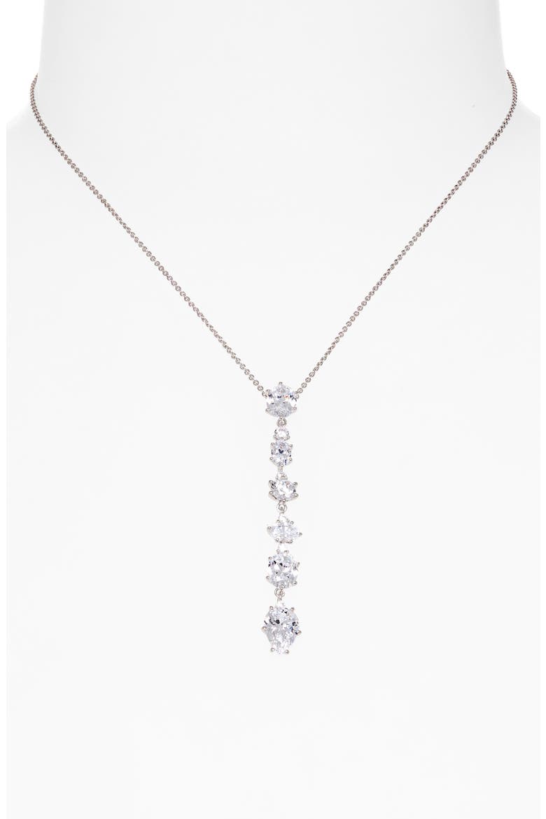 Frolic Y-Necklace, Alternate, color, SILVER