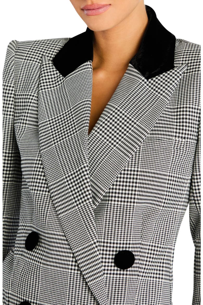 Lucina Blazer, Alternate, color, Black/White