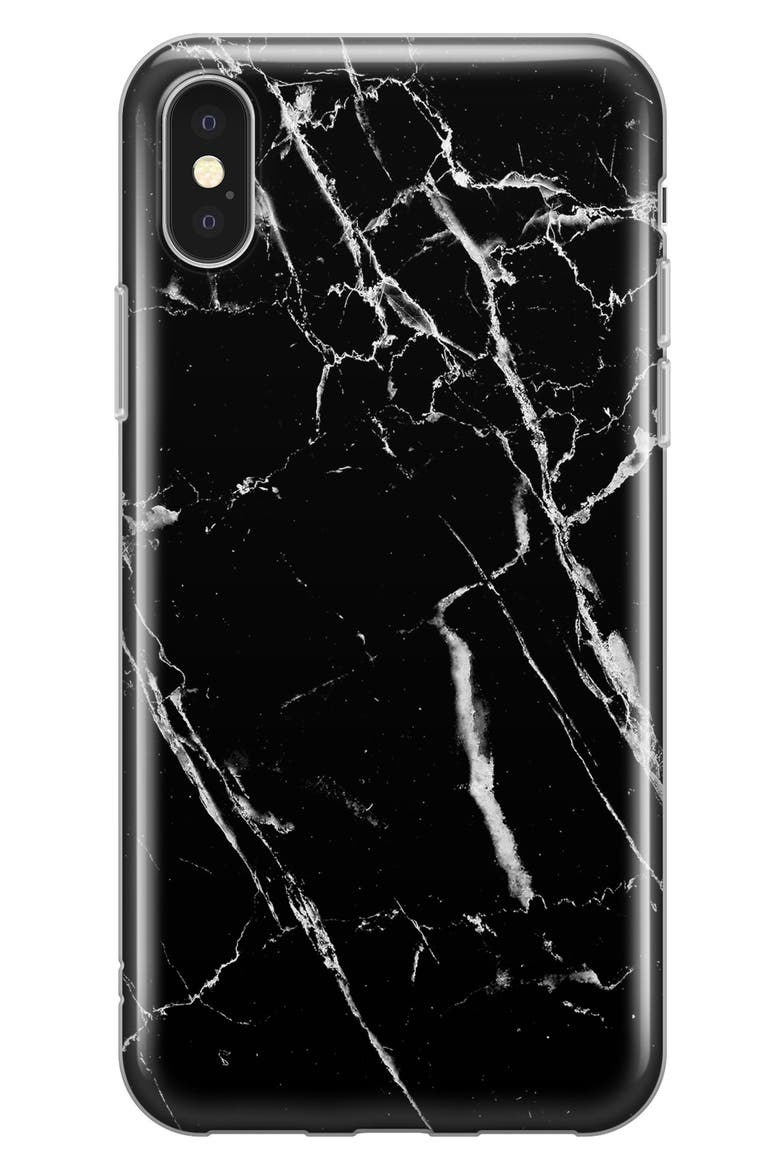 Marble iPhone X/Xs/Xs Max & XR Case, Main, color, BLACK MARBLE