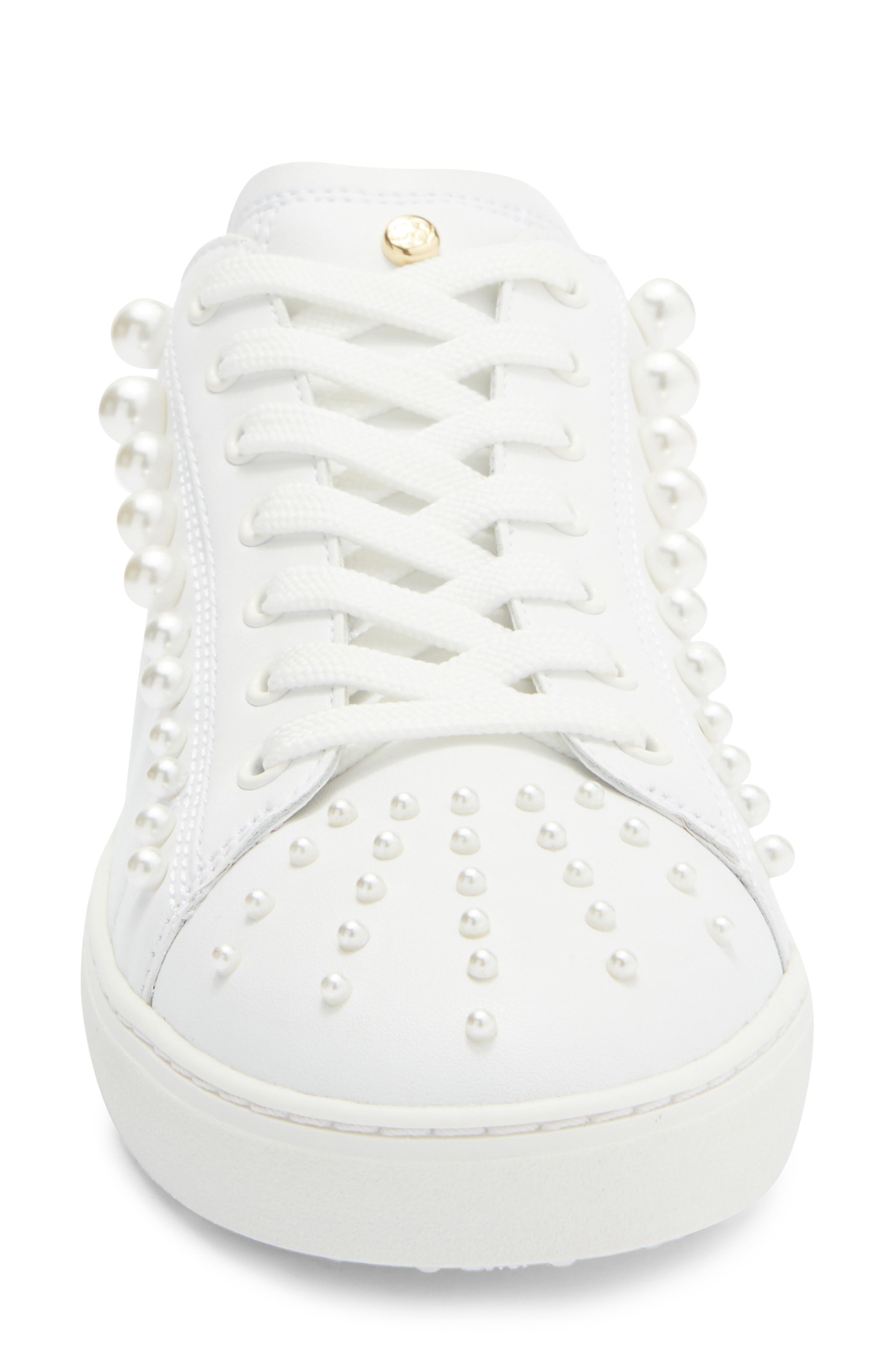 Stuart Weitzman Goldie Convertible Sneaker, Alternate, color, White.