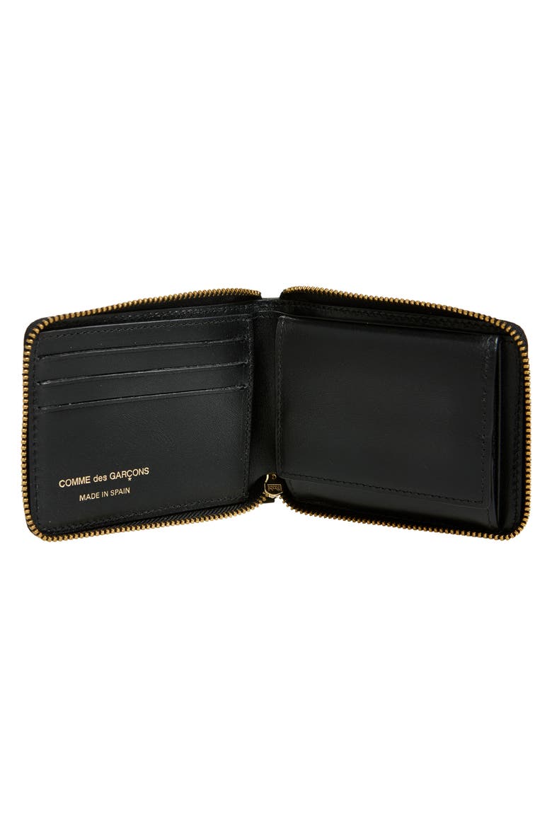 Leather Wallet, Alternate, color, BLACK