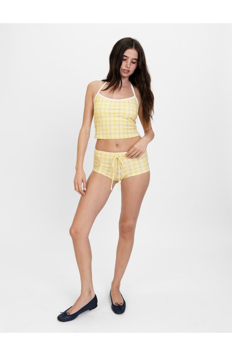 Oddli Tankini Top, Alternate, color, Light Blue Plaid