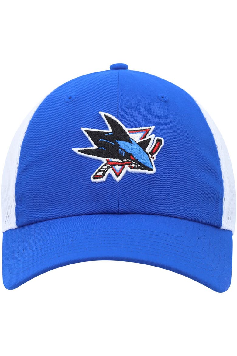 Men's adidas Blue San Jose Sharks Color Pop Trucker Adjustable Hat, Alternate, color, Blue