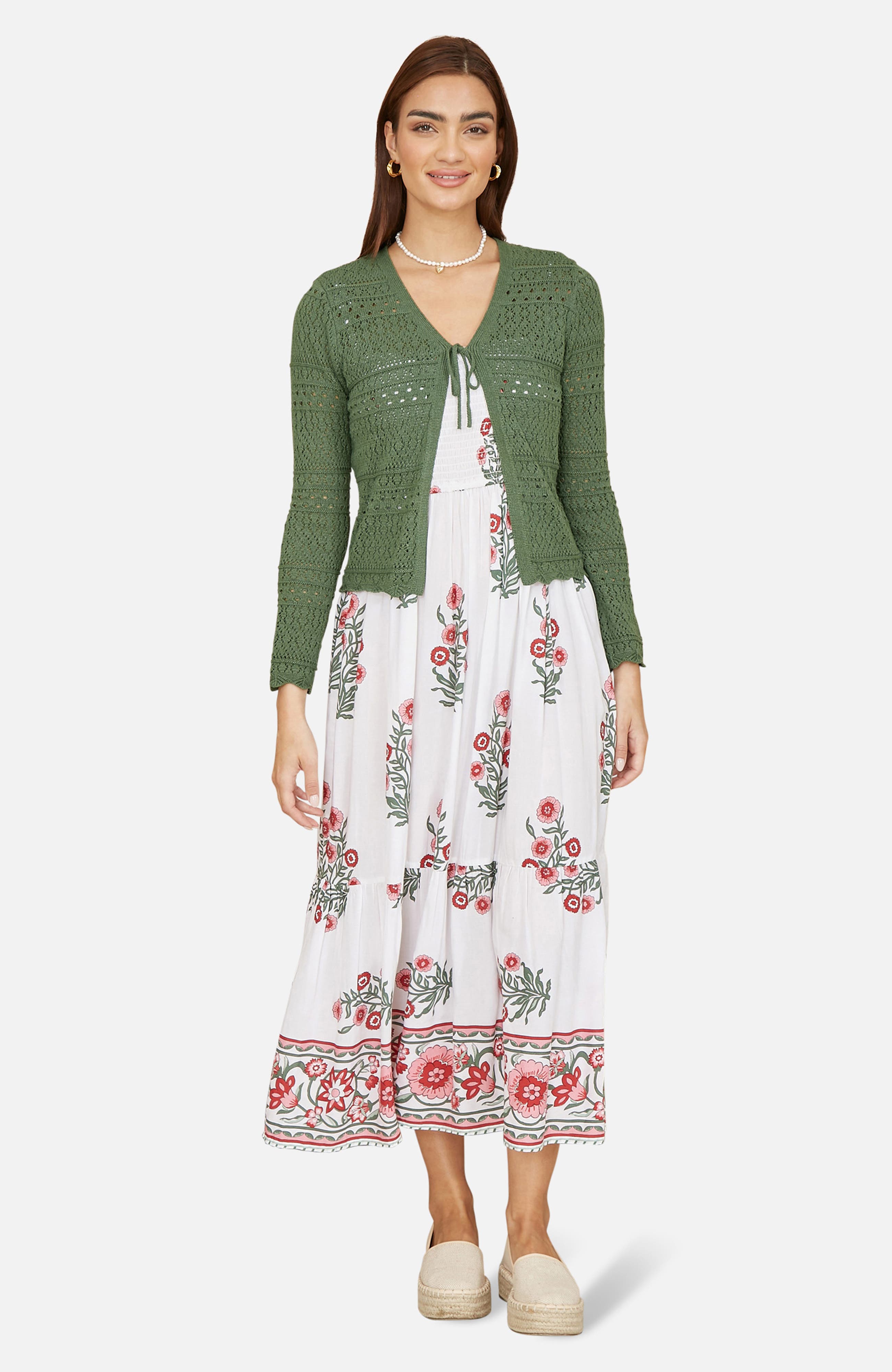 Crochet Tie Front Cardigan - image 4