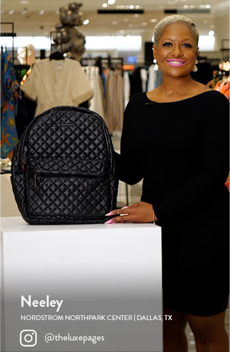 Metro II Quilted Nylon Backpack, sales video thumbnail