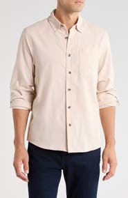 14th & Union Cotton Flannel Button-Up Shirt