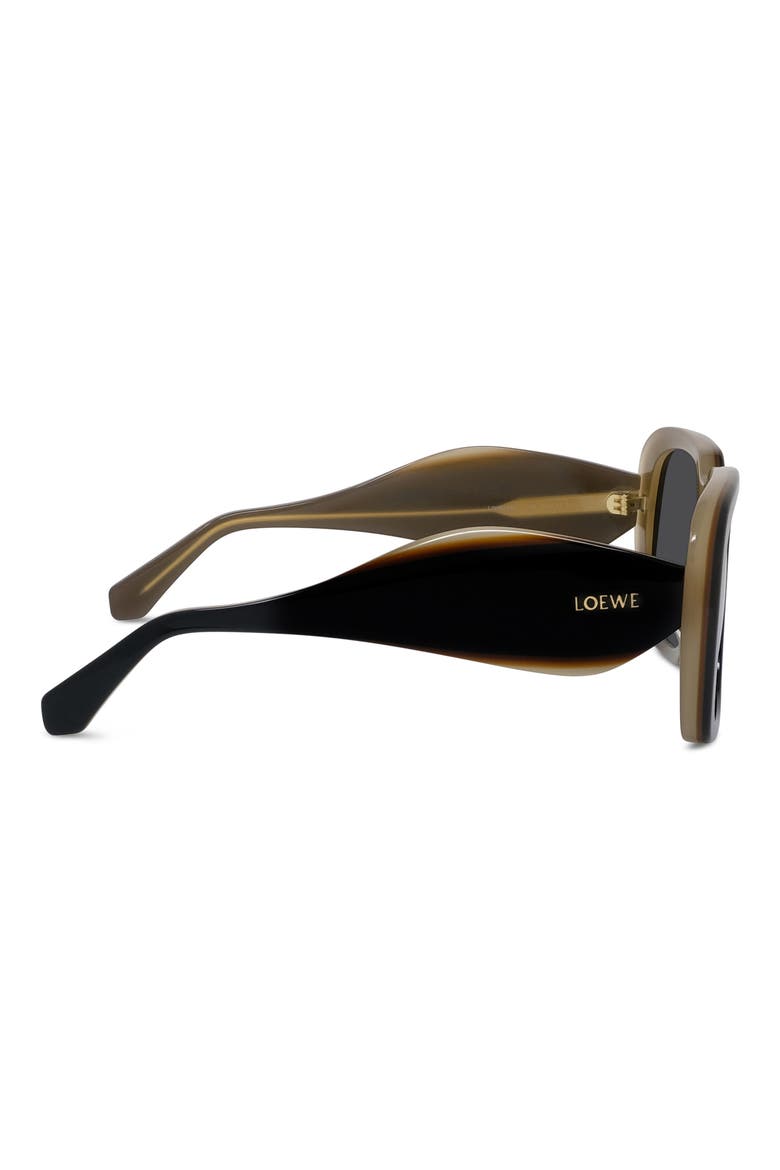 Signature 53mm Square Sunglasses, Alternate, color, SHINY BLACK / SMOKE