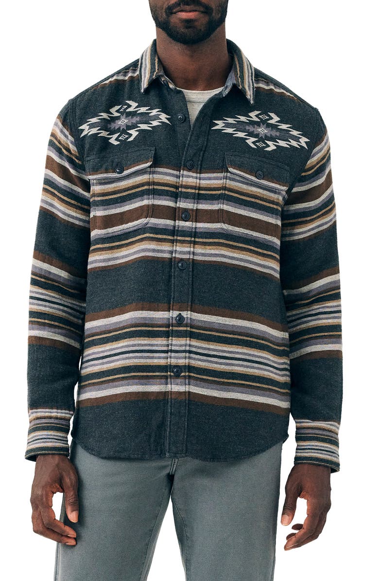Faherty Doug Good Feather Canyon Organic Cotton Overshirt, Main, color,