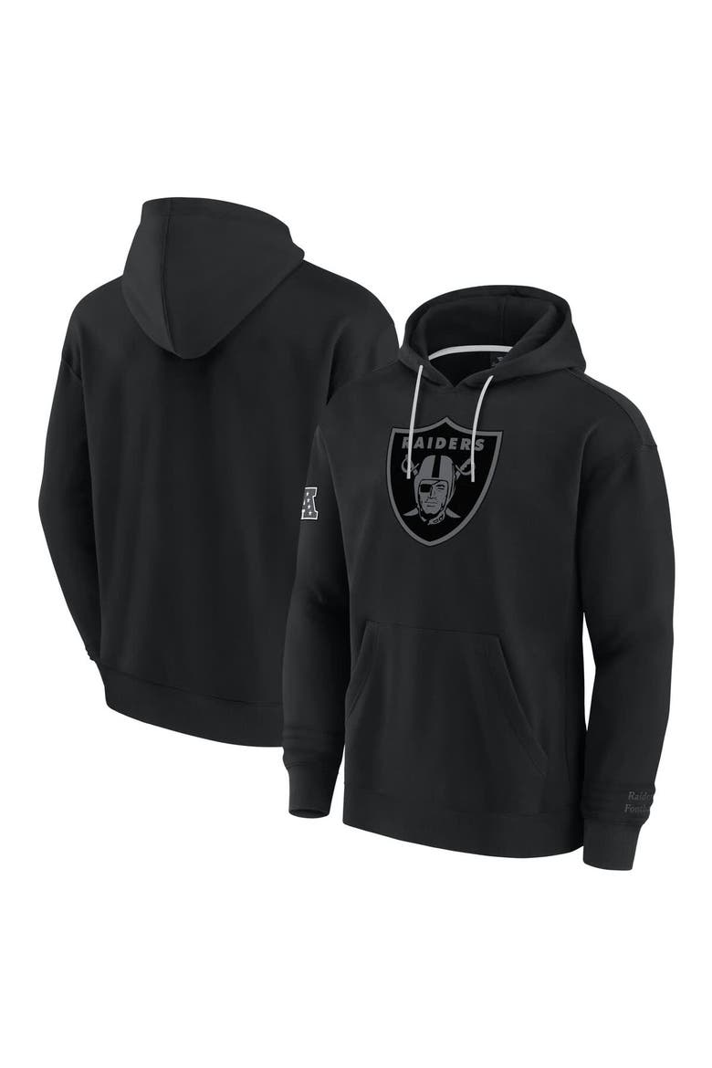 Men's Fanatics Black Las Vegas Raiders Elements Pace Fleece Pullover Hoodie, Main, color, Black