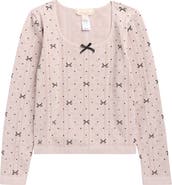 Walking on Sunshine Kids' Rib Bow T-Shirt