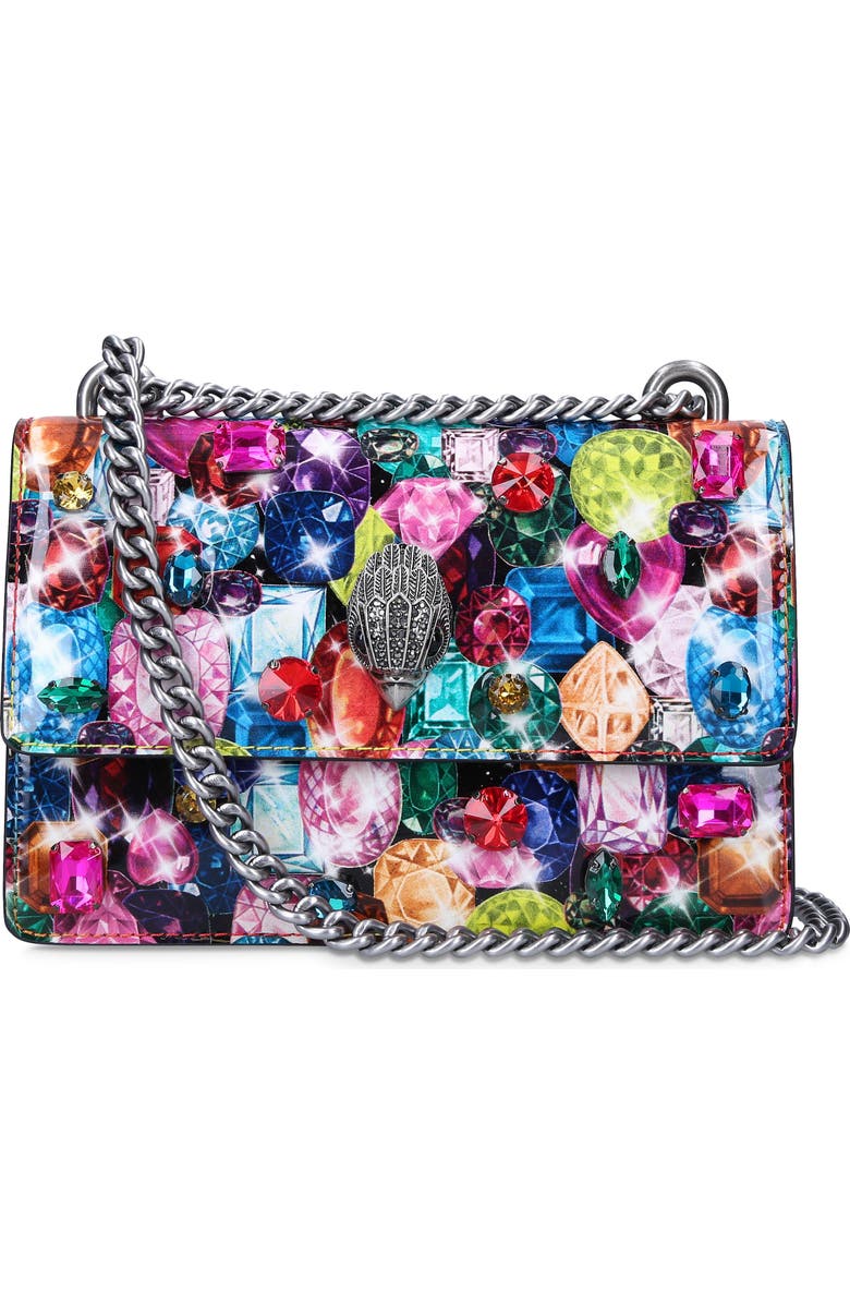 Kurt Geiger London Small Shoreditch Embellished Leather Crossbody Bag, Main, color,