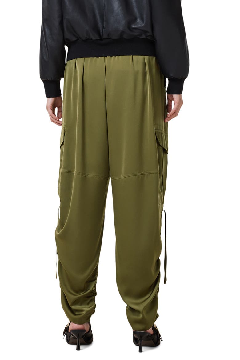 Kaye Ruched Cargo Pants, Alternate, color, KHAKI GREEN