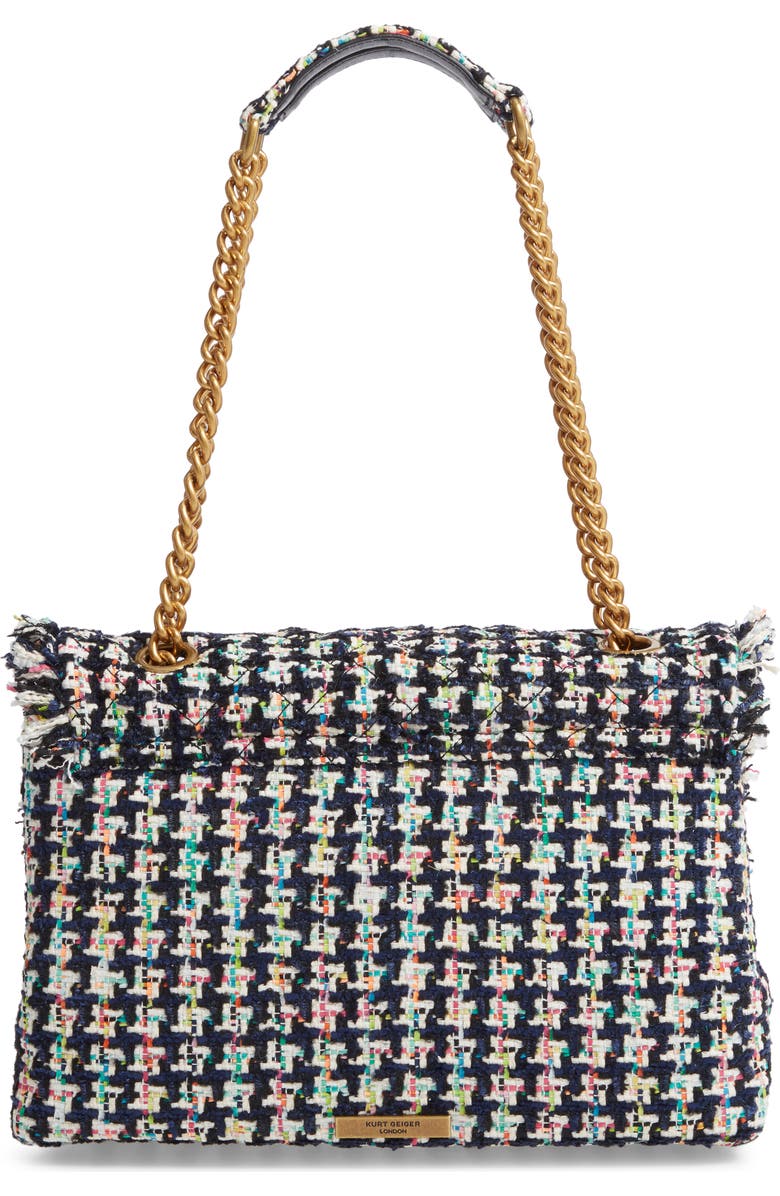 Kurt Geiger London Large Kensington Tweed Shoulder Bag, Alternate, color, Multi