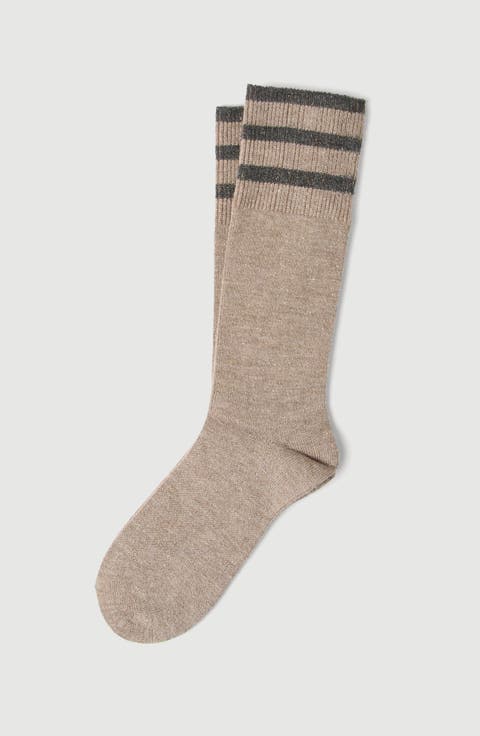 Sparkling knit socks