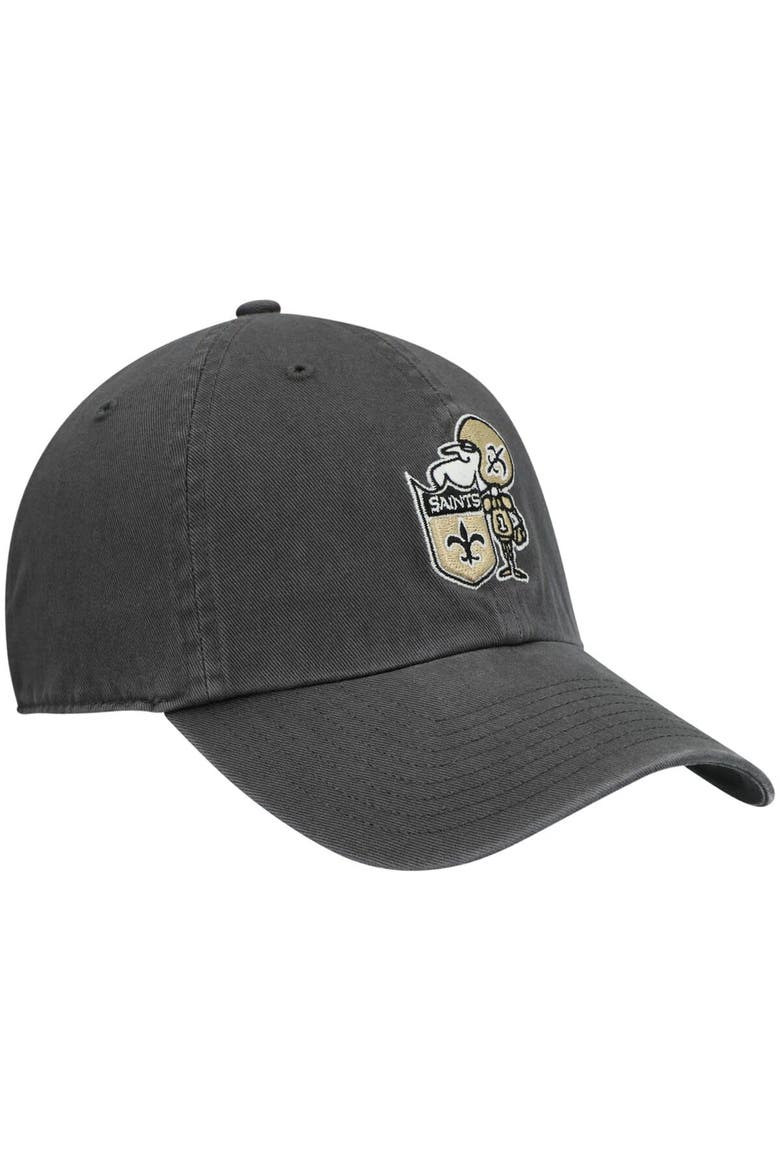 Men's '47 Charcoal New Orleans Saints Clean Up Legacy Adjustable Hat, Alternate, color, Charcoal
